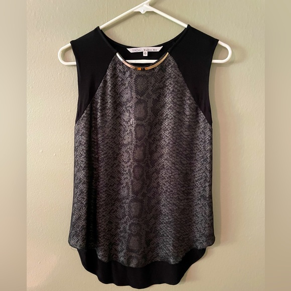 RACHEL Rachel Roy Tops - RACHEL Rachel Roy Gold Necklace Snakeskin Tank Top Size XS